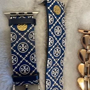 Blue Tory Burch Apple Watch band